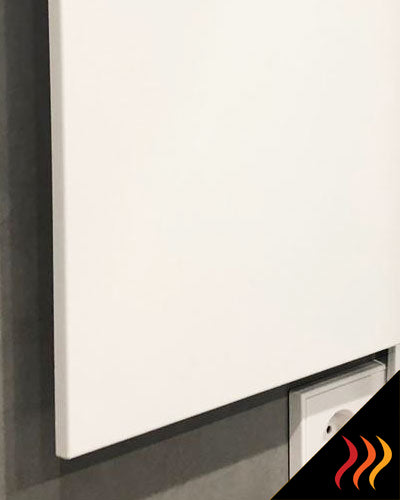 Radiateur électrique rayonnant Extra Plat Blanc 200W – Vertical 30 cm x 60  cm x 2 cm – CI-BLANC-001 (best seller)